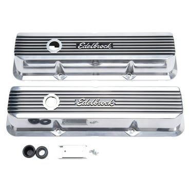 Edelbrock 4262 Valve Cover Kit Elite II Series SBC Short Edelbrock 4262 Valve Cover Kit Elite II Series SBC Short